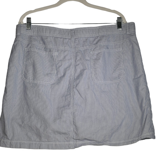 White Stag Mini Skort Womens Size 18 Blue White Drawstring Shorts Skirt Pockets - Picture 6 of 8